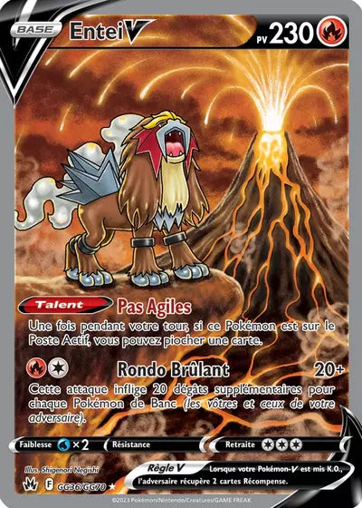 Carte Pokémon Entei V GG36/GG70 - Zénith Suprême - Manga Cash Ans (Liège)