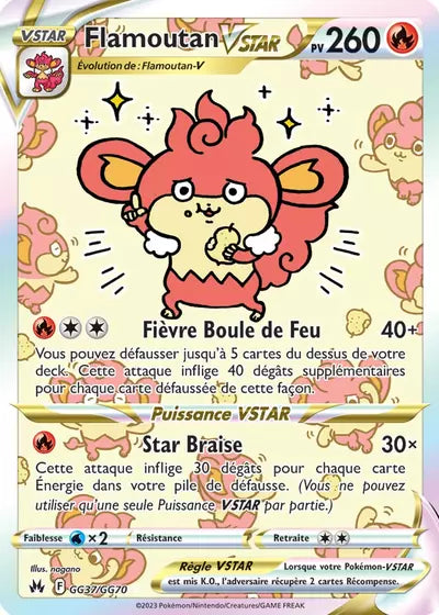Carte Pokémon Flamoutan VSTAR GG37/GG70 - Zénith Suprême - Manga Cash Ans (Liège)