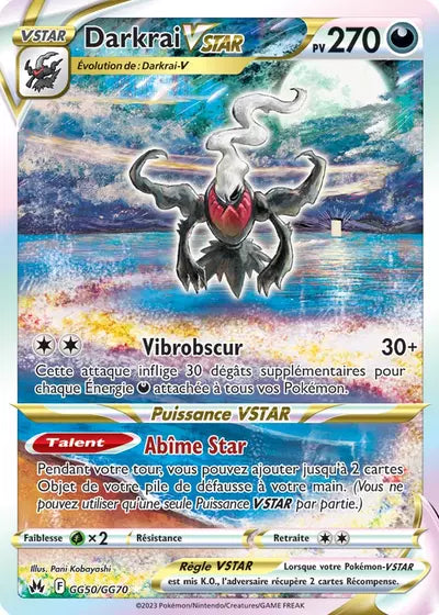 Carte Pokémon Darkrai VSTAR GG50/GG70 - Zénith Suprême - Manga Cash Ans (Liège)