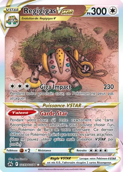 Carte Pokémon Regigigas VSTAR GG55/GG70 - Zénith Suprême - Manga Cash Ans (Liège)