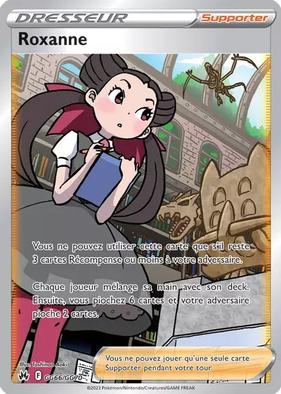 Carte Pokémon Roxanne GG66/GG70 - Zénith Suprême - Manga Cash Ans (Liège)