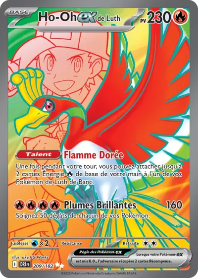 Retrouvez Ho-Oh EX de Luth 209/182 – Rivalités Destinées chez Manga Cash Ans (Liège).