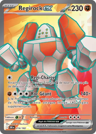 Retrouvez Regirock EX 214/182 – Rivalités Destinées chez Manga Cash Ans (Liège).
