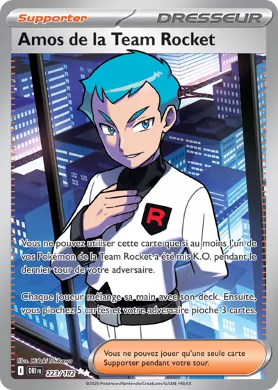 Retrouvez Amos de la Team Rocket 223/182 – Rivalités Destinées chez Manga Cash Ans (Liège).