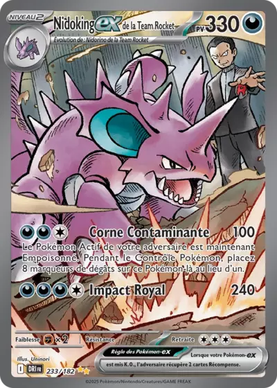 Retrouvez Nidoking EX Team Rocket 233/182 – Rivalités Destinées chez Manga Cash Ans (Liège).