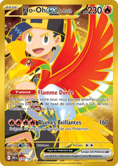 Retrouvez Ho-Oh EX de Luth 239/182 – Rivalités Destinées chez Manga Cash Ans (Liège).