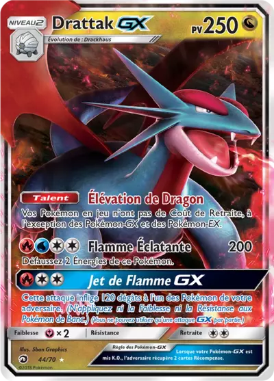Drattak GX 44/70, carte Majesté des Dragons (DRM), en vente à Manga Cash à Ans, province de Liège.