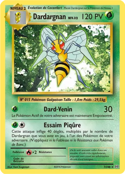 Dardargnan 7/108, carte Évolutions (EVO), en vente à Manga Cash à Ans, province de Liège.
