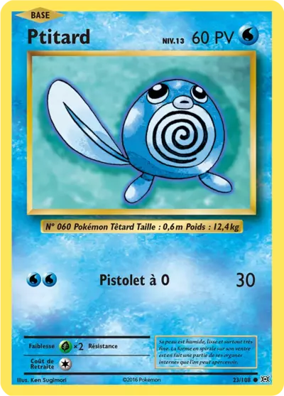 Ptitard 23/108, carte Évolutions (EVO), en vente à Manga Cash à Ans, province de Liège.