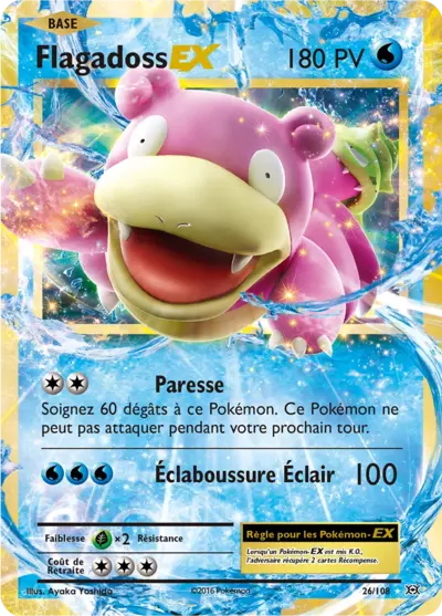 Flagadoss EX 26/108, carte Évolutions (EVO), en vente à Manga Cash à Ans, province de Liège.