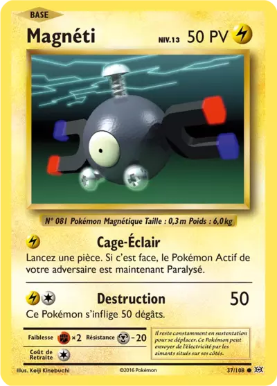 Magnéti Reverse 37/108, carte Évolutions (EVO), en vente à Manga Cash à Ans, province de Liège.