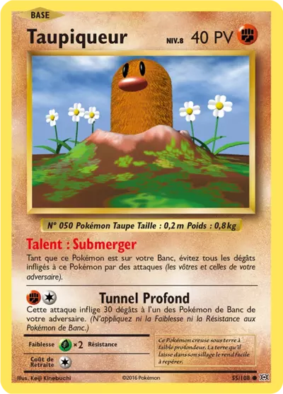 Taupiqueur Reverse 55/108, carte Évolutions (EVO), en vente à Manga Cash à Ans, province de Liège.