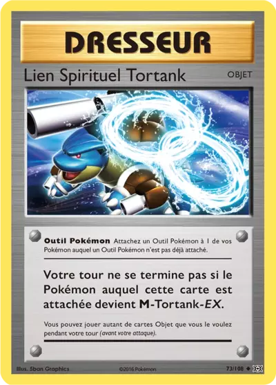 Lien Spirituel Tortank 73/108, carte Évolutions (EVO), en vente à Manga Cash à Ans, province de Liège.