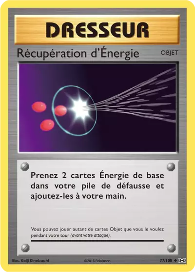 Récupération d'Énergie 77/108, carte Évolutions (EVO), en vente à Manga Cash à Ans, province de Liège.