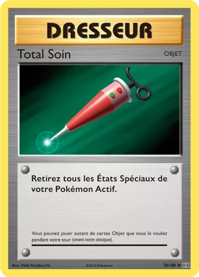 Total Soin Reverse 78/108, carte Évolutions (EVO), en vente à Manga Cash à Ans, province de Liège.
