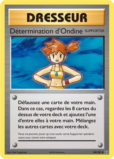 Détermination d'Ondine Reverse 80/108, carte Évolutions (EVO), en vente à Manga Cash à Ans, province de Liège.