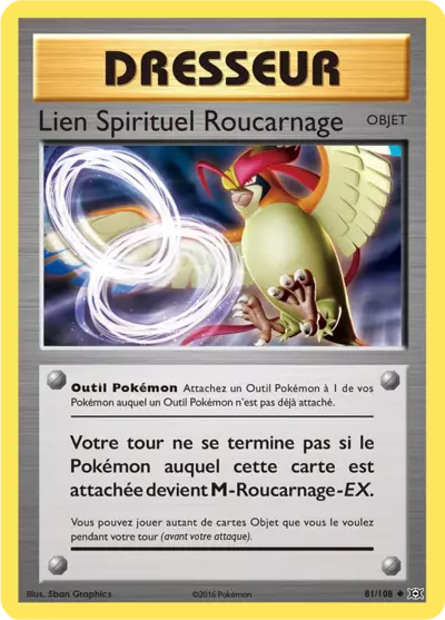 Lien Spirituel Roucarnage 81/108, carte Évolutions (EVO), en vente à Manga Cash à Ans, province de Liège.
