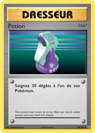 Potion 83/108, carte Évolutions (EVO), en vente à Manga Cash à Ans, province de Liège.
