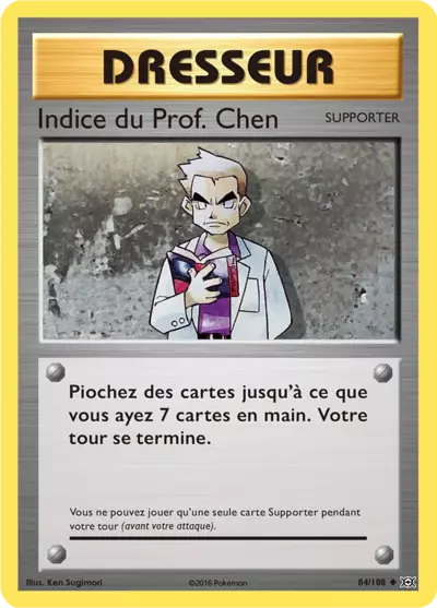 Indice du Prof. Chen Reverse 84/108, carte Évolutions (EVO), en vente à Manga Cash à Ans, province de Liège.