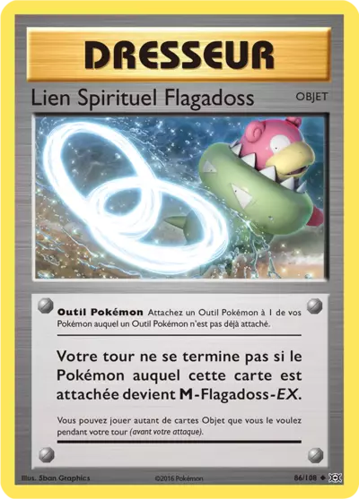 Lien Spirituel Flagadoss 86/108, carte Évolutions (EVO), en vente à Manga Cash à Ans, province de Liège.