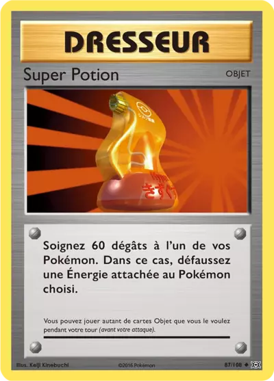 Super Potion Reverse 87/108, carte Évolutions (EVO), en vente à Manga Cash à Ans, province de Liège.