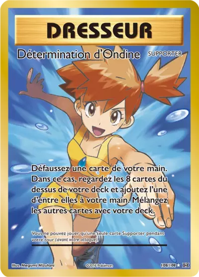 Détermination d'Ondine 108/108, carte Évolutions (EVO), en vente à Manga Cash à Ans, province de Liège.