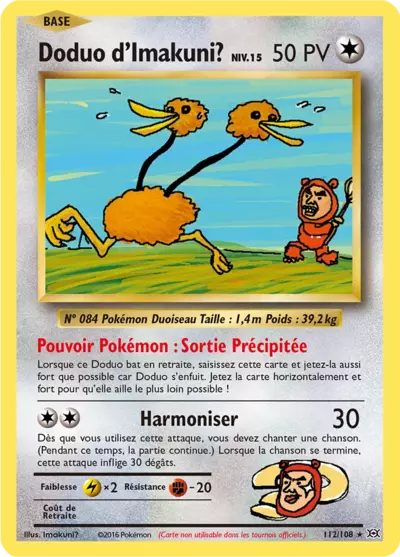 Doduo d'Imakuni? 112/108, carte Évolutions (EVO), en vente à Manga Cash à Ans, province de Liège.