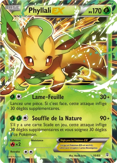Carte Pokémon Phyllali EX 10/83 - Générations GEN chez Manga Cash Liège