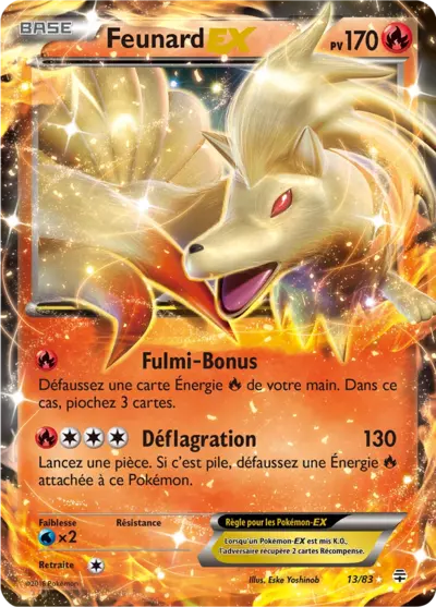 Carte Pokémon Feunard EX 13/83 - Générations GEN chez Manga Cash Liège