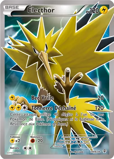 Carte Pokémon Électhor 29/83 - Générations GEN chez Manga Cash Ans (Liège)