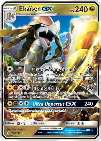 Ékaïser GX 100/145, carte Gardiens Ascendants (GRI), en vente à Manga Cash à Ans, province de Liège.