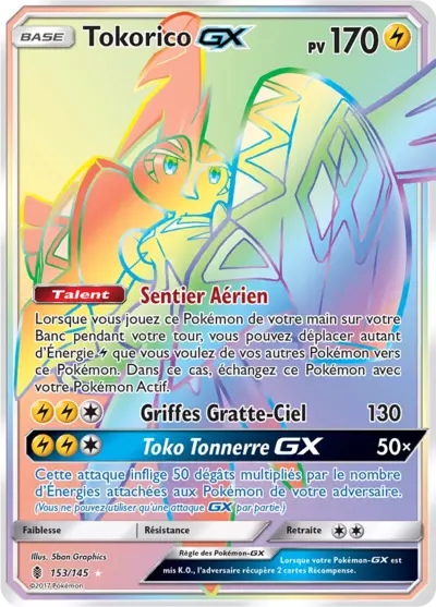 Tokorico GX 153/145, carte Gardiens Ascendants (GRI), en vente à Manga Cash à Ans, province de Liège.