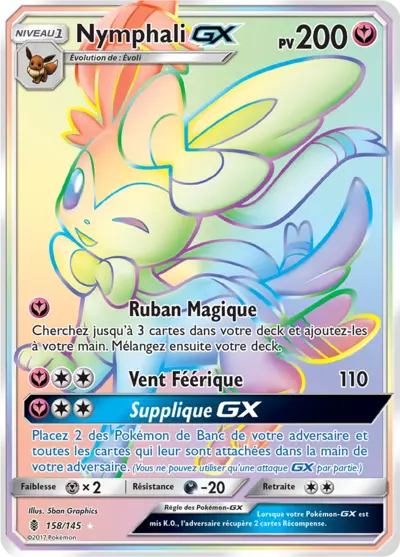 Nymphali GX 158/145, carte Gardiens Ascendants (GRI), en vente à Manga Cash à Ans, province de Liège.