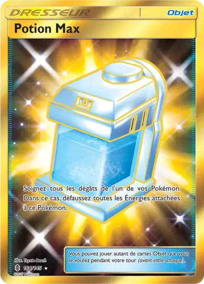 Potion Max 164/145, carte Gardiens Ascendants (GRI), en vente à Manga Cash à Ans, province de Liège.