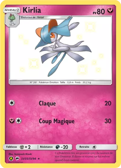 Kirlia SV35/SV94, carte Destinées Occultes (HIF), en vente à Manga Cash à Ans, province de Liège.