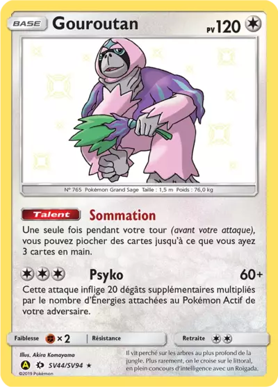 Gouroutan SV44/SV94, carte Destinées Occultes (HIF), en vente à Manga Cash à Ans, province de Liège.