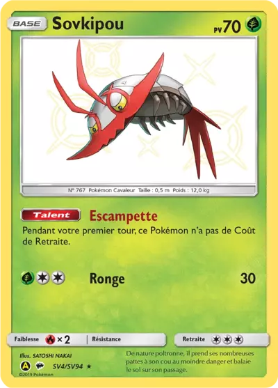 Sovkipou SV4/SV94, carte Destinées Occultes (HIF), en vente à Manga Cash à Ans, province de Liège.
