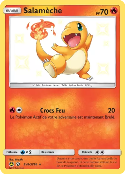 Salamèche SV6/SV94, carte Destinées Occultes (HIF), en vente à Manga Cash à Ans, province de Liège.