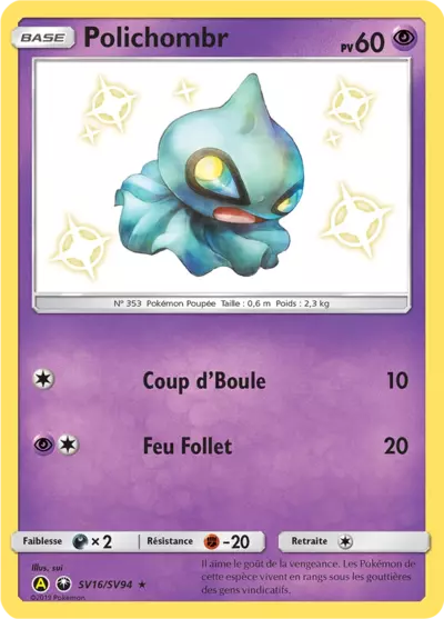 Polichombr SV16/SV94, carte Destinées Occultes (HIF), en vente à Manga Cash à Ans, province de Liège.