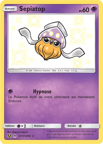 Sepiatop SV17/SV94, carte Destinées Occultes (HIF), en vente à Manga Cash à Ans, province de Liège.