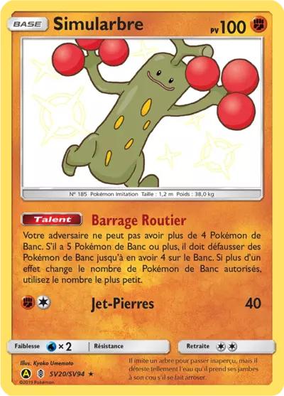 Simularbre SV20/SV94, carte Destinées Occultes (HIF), en vente à Manga Cash à Ans, province de Liège.