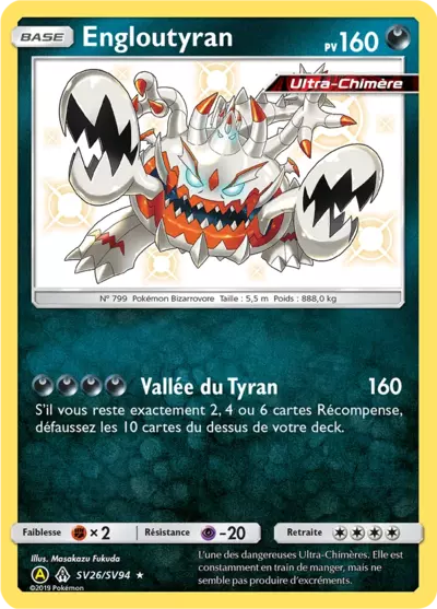 Engloutyran SV26/SV94, carte Destinées Occultes (HIF), en vente à Manga Cash à Ans, province de Liège.