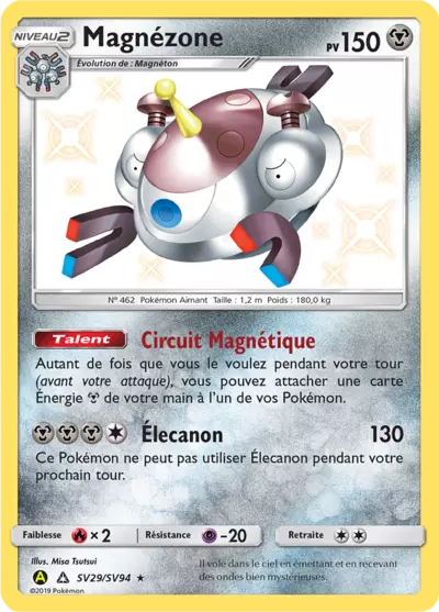 Magnézone SV29/SV94, carte Destinées Occultes (HIF), en vente à Manga Cash à Ans, province de Liège.