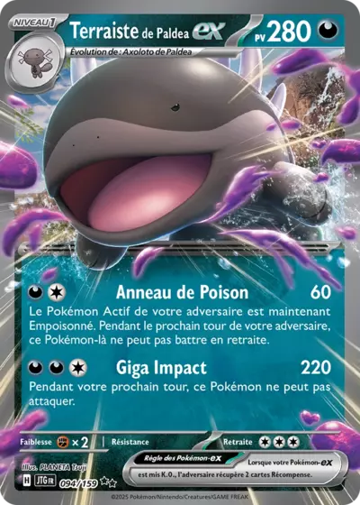 Retrouvez Terraiste de Paldea EX 094/159 – Aventures Ensemble chez Manga Cash Ans (Liège).