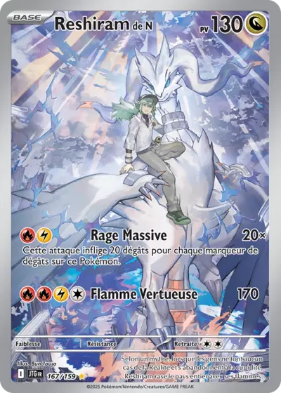 Retrouvez Reshiram de N 167/159 – Aventures Ensemble chez Manga Cash Ans (Liège).