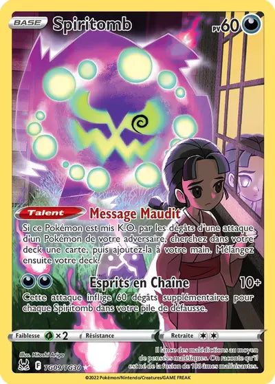 Carte Pokémon Spiritomb TG09/TG30 - Origine Perdue - Manga Cash Ans (Liège) - vente à l’unité, prix Cardmarket