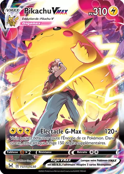 Carte Pokémon Pikachu VMAX TG17/TG30 - Origine Perdue - Manga Cash Ans (Liège) - vente à l’unité, prix Cardmarket