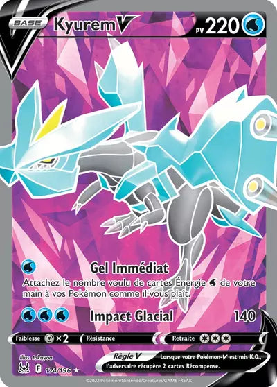 Carte Pokémon Kyurem V 174/196 - Origine Perdue - Manga Cash Ans (Liège) - vente à l’unité, prix Cardmarket
