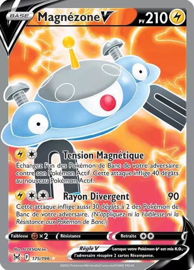 Carte Pokémon Magnézone V 175/196 - Origine Perdue - Manga Cash Ans (Liège) - vente à l’unité, prix Cardmarket