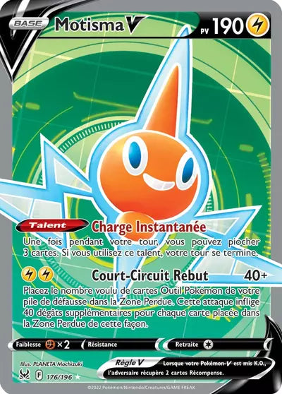Carte Pokémon Motisma V 176/196 - Origine Perdue - Manga Cash Ans (Liège) - vente à l’unité, prix Cardmarket